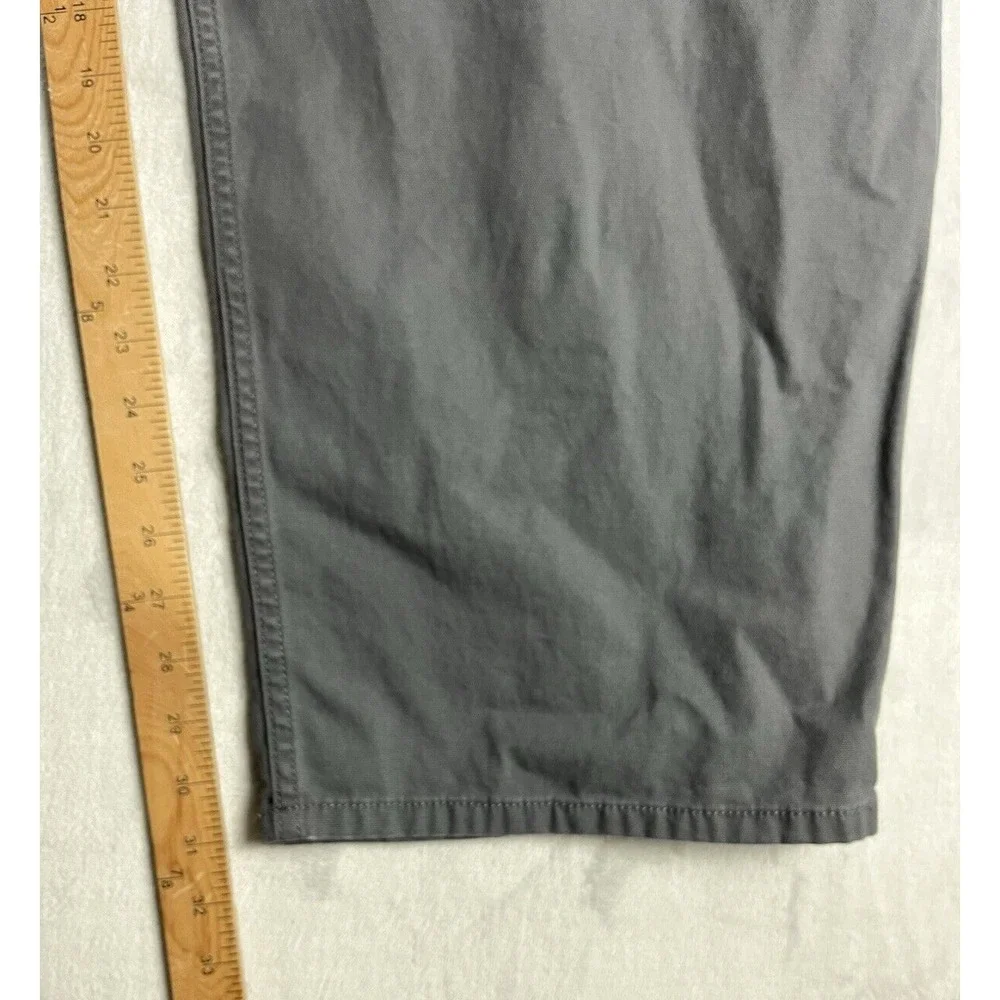 Carhartt Pants Men 52x32 Gray Rugged Flex Relaxed Fit Canvas 5 Pocket Workwear